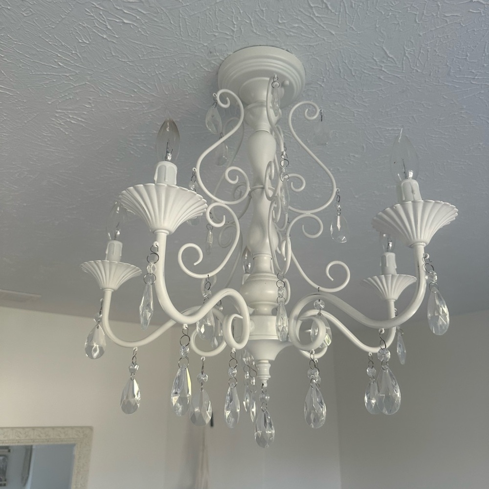 White chandelier